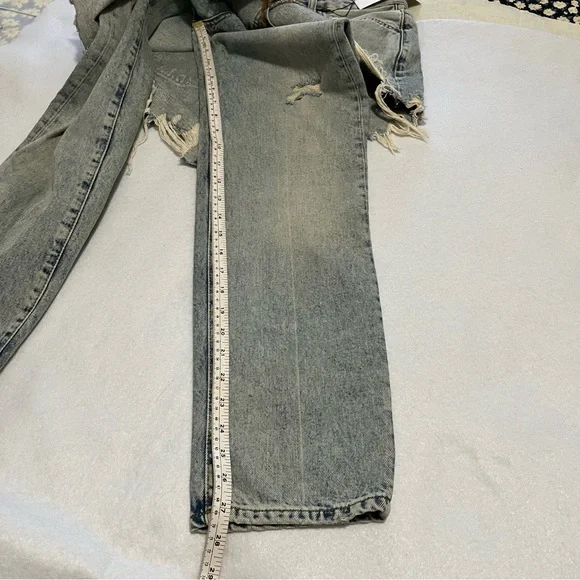 Zara The Layered Denim Skirt Over Jeans Size 2 - Picture 13 of 16